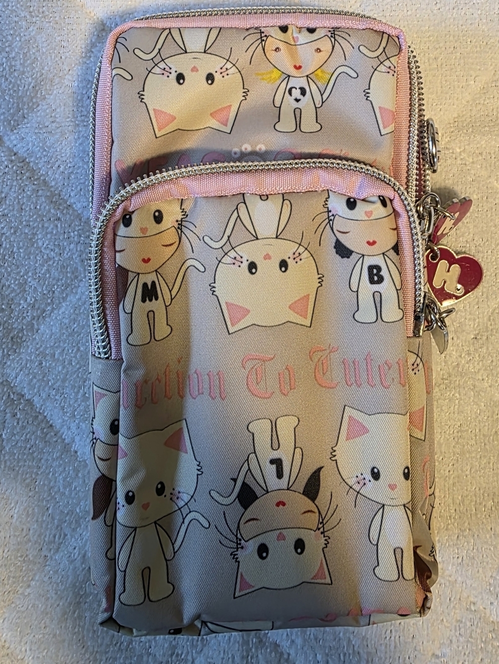 Crossbody Bag Phone Sleeve Concert Venue Festival Adjustable Strap Arm Wrist NWT - Picture 6 of 11